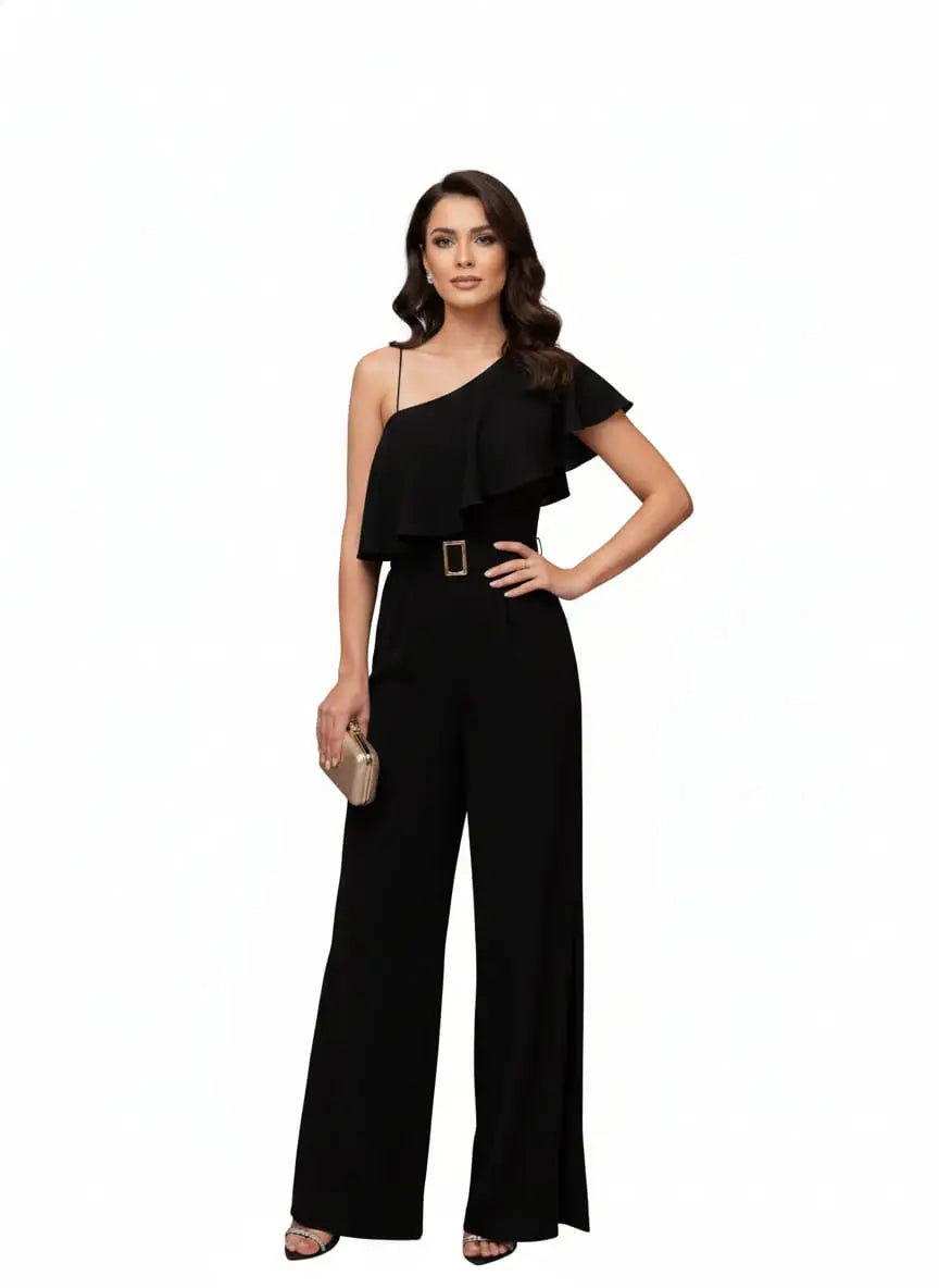 Enterizo glam largo diseño elegante