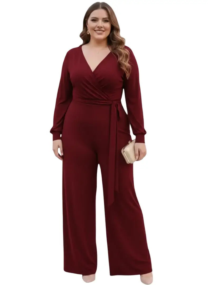 Enterizo largo plus elegante