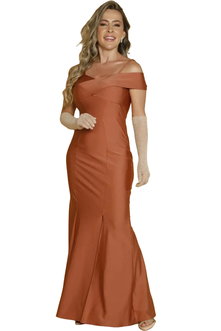 Vestido largo glam silueta estilizada - Ref: K89906-200