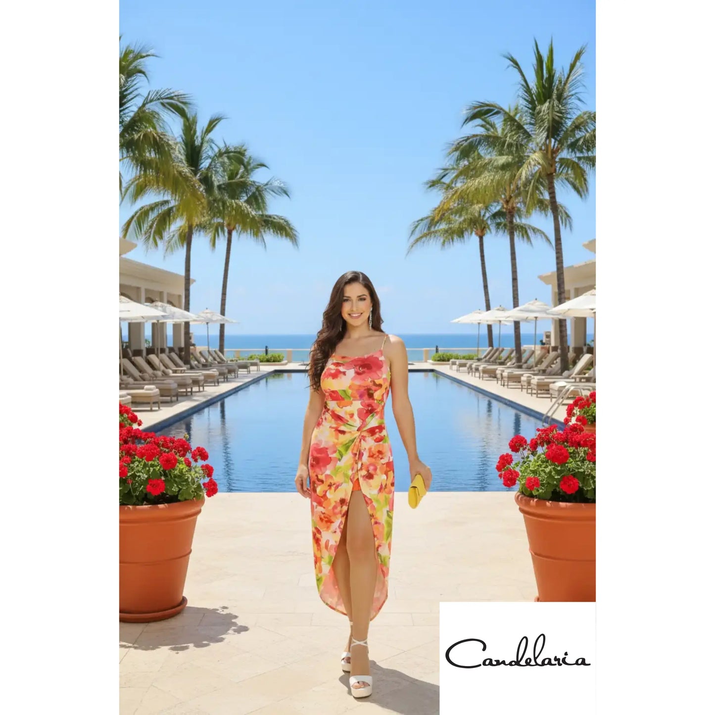 Vestido atardecer naranja - Ref: HMD13174-SR986-130