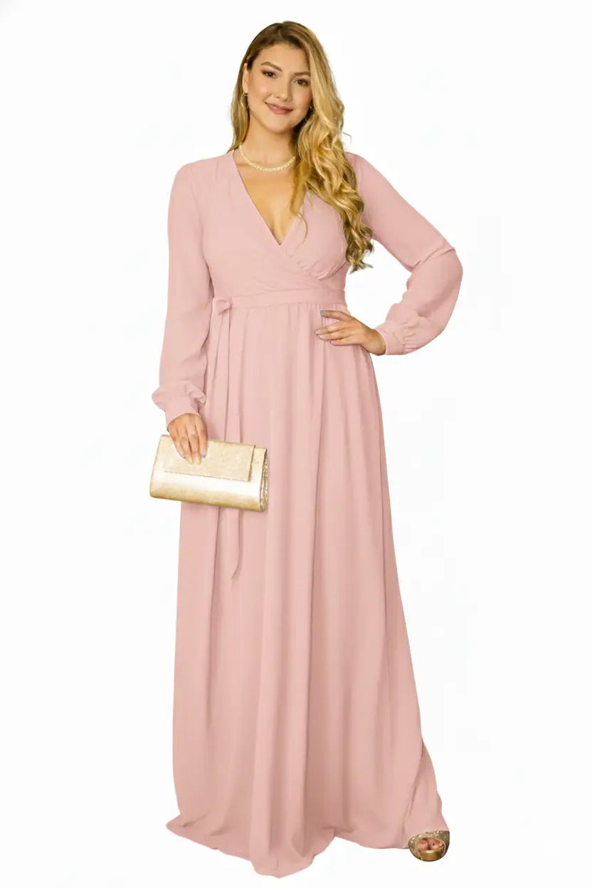 Vestido largo glam de gala