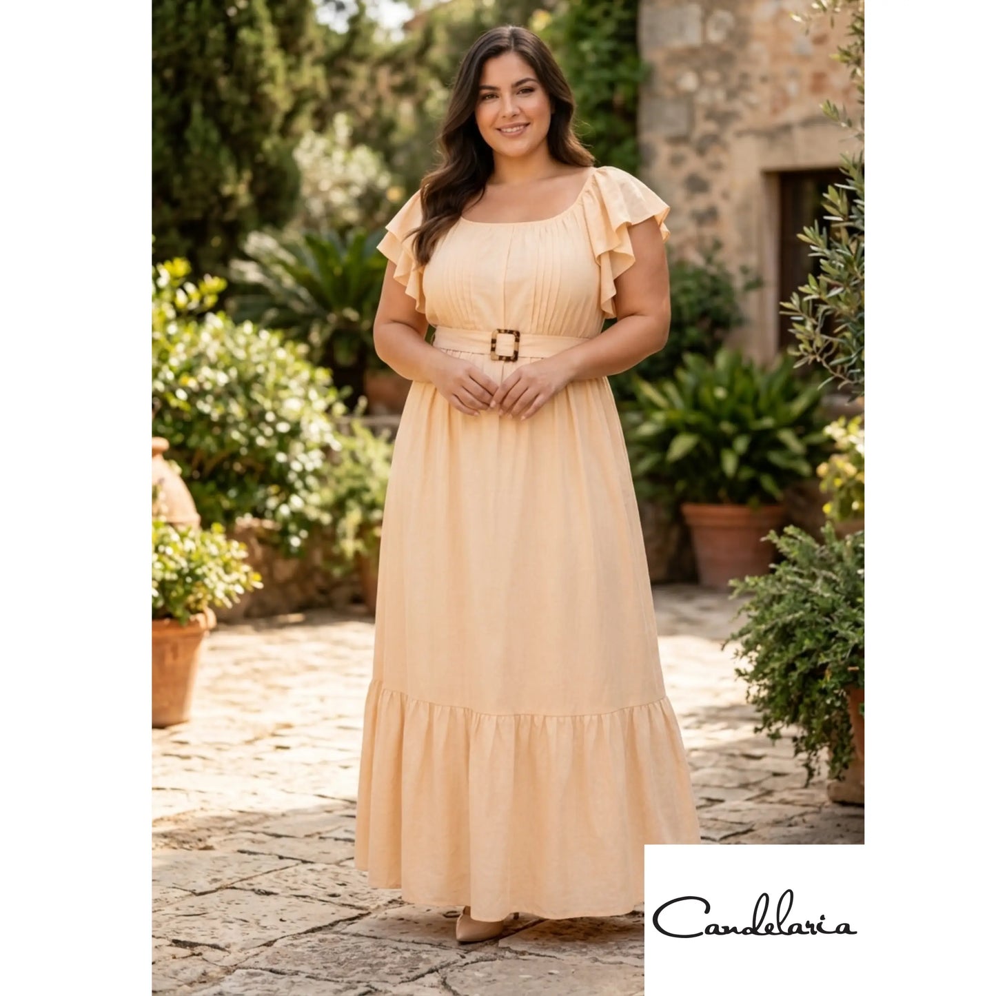 Vestidos plus largos bonitos - Ref: 211077183-230