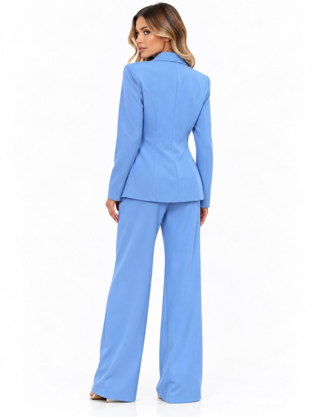 CASUAL SET PANT.TOP.BLAZER AZUL L