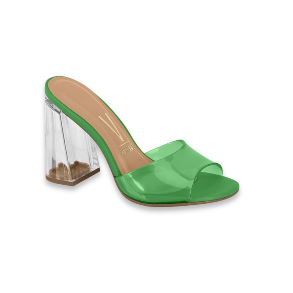SANDALIA CRISTAL/VERDE PELICA
