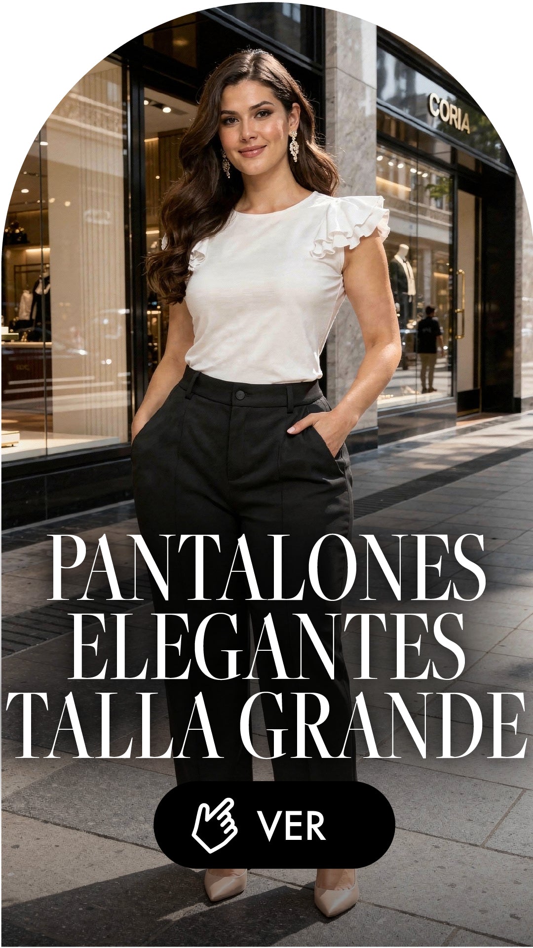 Pantalones elegantes talla grandes