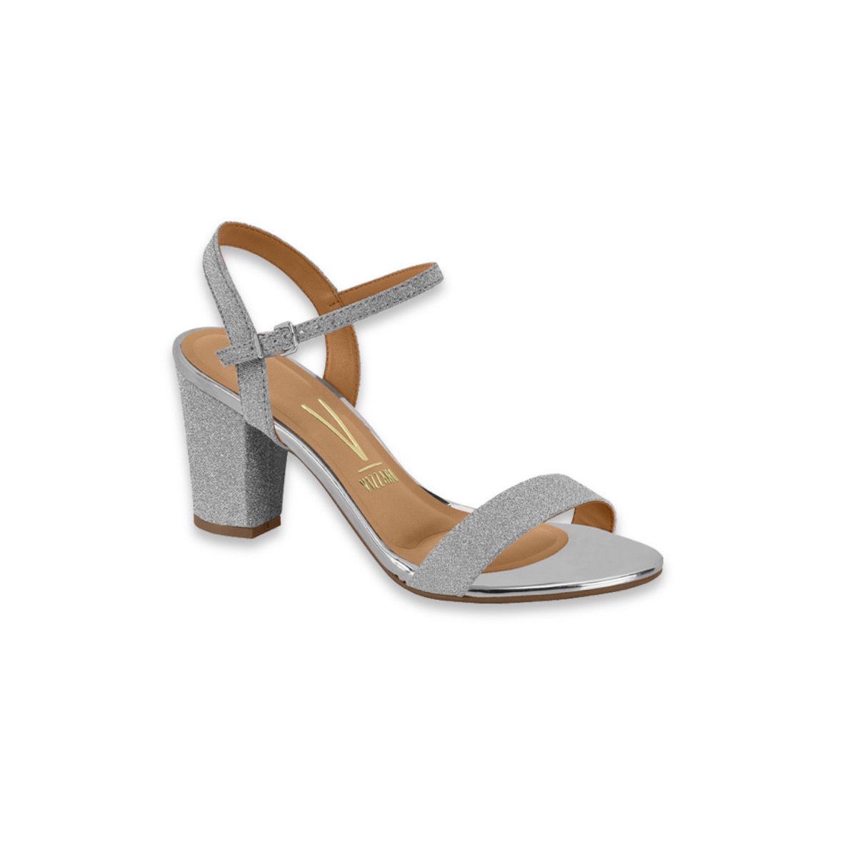 SANDALIA GLITTER PLATA