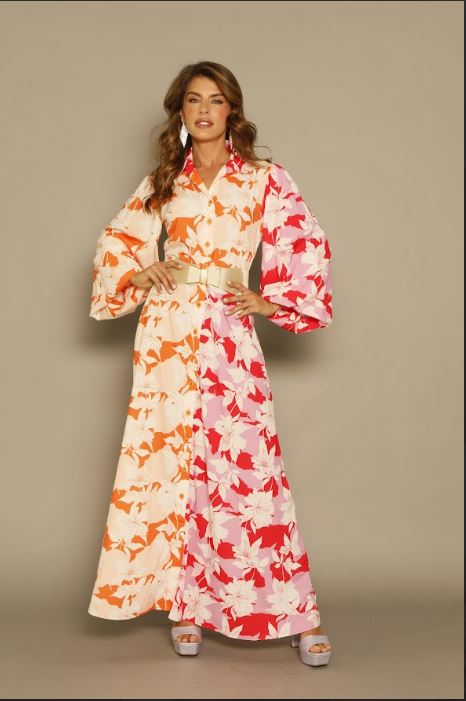 VESTIDO LARGO GARDEN BLOOM - CARLOTA