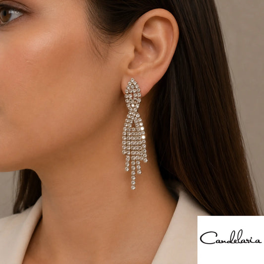 Aretes entrelazados para matrimonios - Plu: 1003