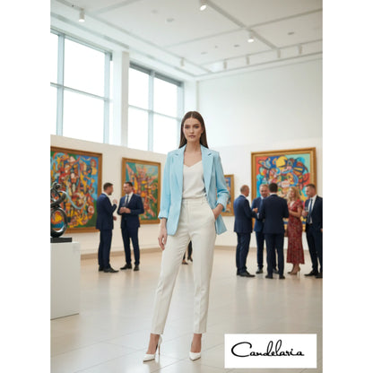 Blazer ejecutivo con manga recogida