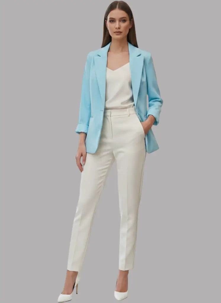 Blazer ejecutivo con manga recogida