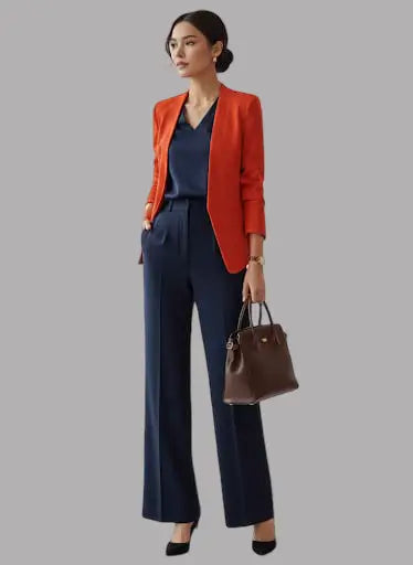Blazer ejecutivo entallado para mujer