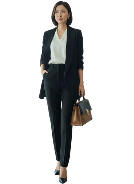 Blazer largo para mujer formal y elegante