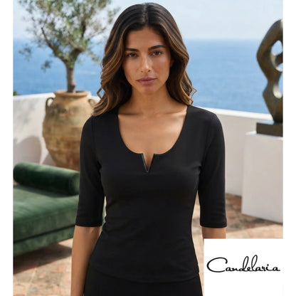 Blusa básica indispensable para mujer - Ref: K11137-90