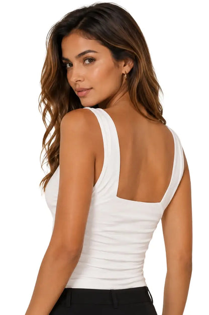Blusa blanca de cuello alto - Ref: 1154287-80