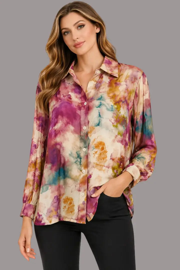 Blusa elegante estampada - Ref: 5286-170