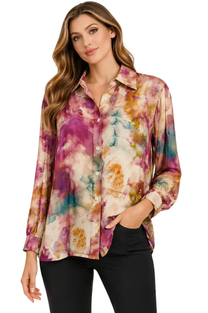 Blusa elegante estampada - Ref: 5286-170