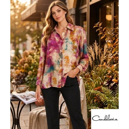 Blusa elegante estampada - Ref: 5286-170