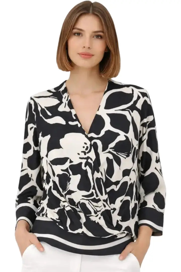 Blusa para mujer con cuello camisero - Ref: 5713-8-160