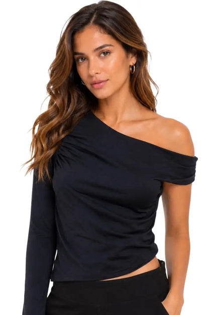 Blusa con un solo hombro descubiertos - Ref: K20966-90