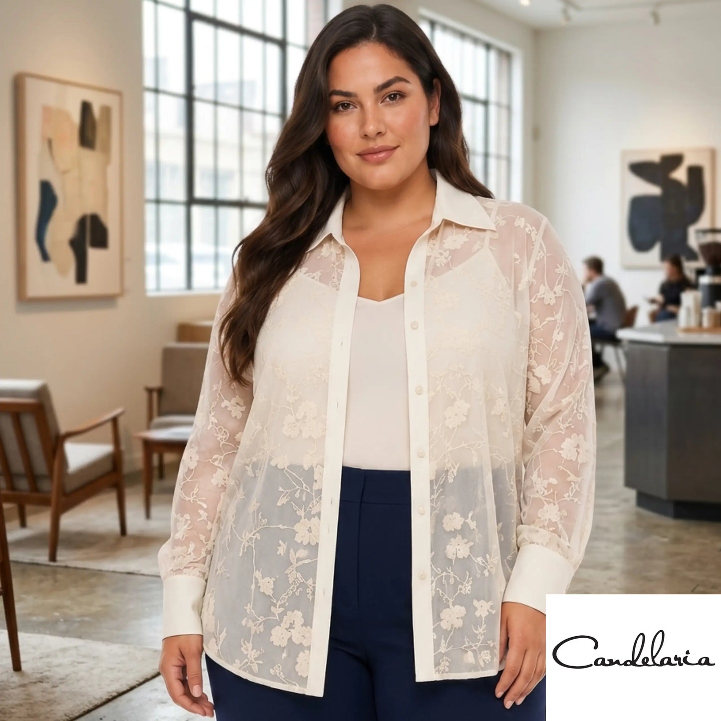 Blusa curvy bordada - Ref: 1142755-120