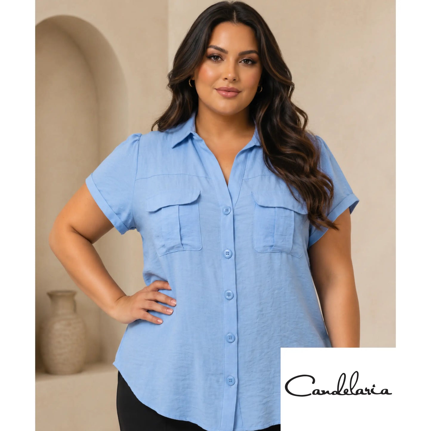 Blusa curvy fresca para planes diurnos -Ref: 20201207-120