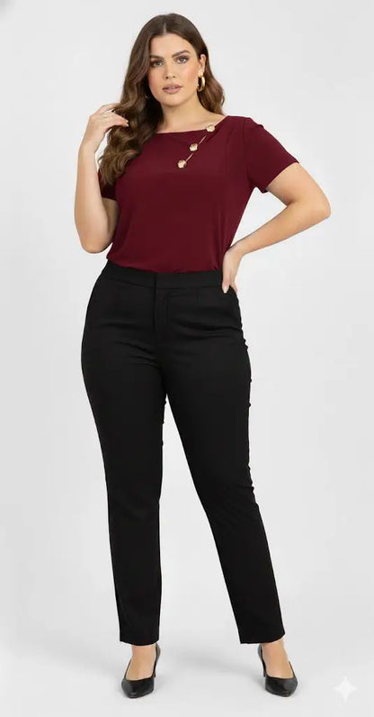 Blusa plus mujer elegante