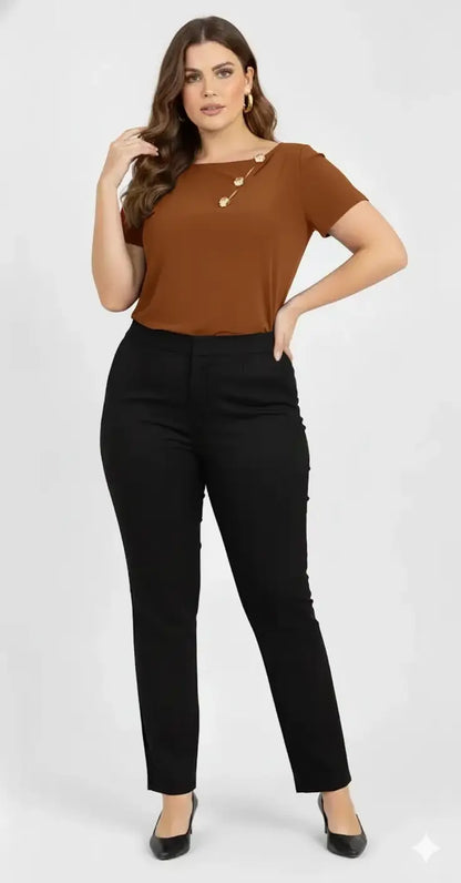 Blusa plus mujer elegante