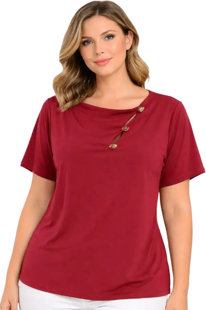Blusa elegantes talla plus - Ref: 1142649-110