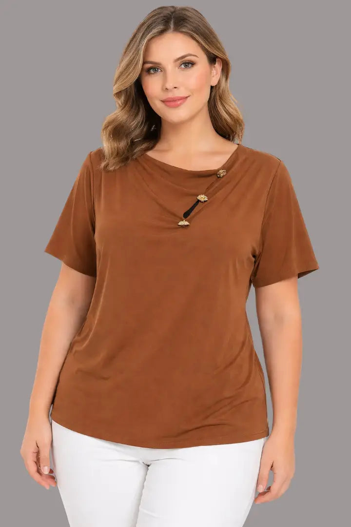 Blusa elegantes talla plus - Ref: 1142649-110