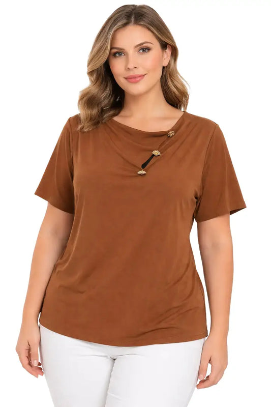 Blusa elegantes talla plus - Ref: 1142649-110