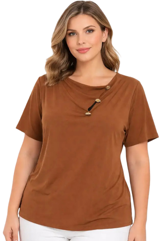 Blusa elegantes talla plus - Ref: 1142649-110