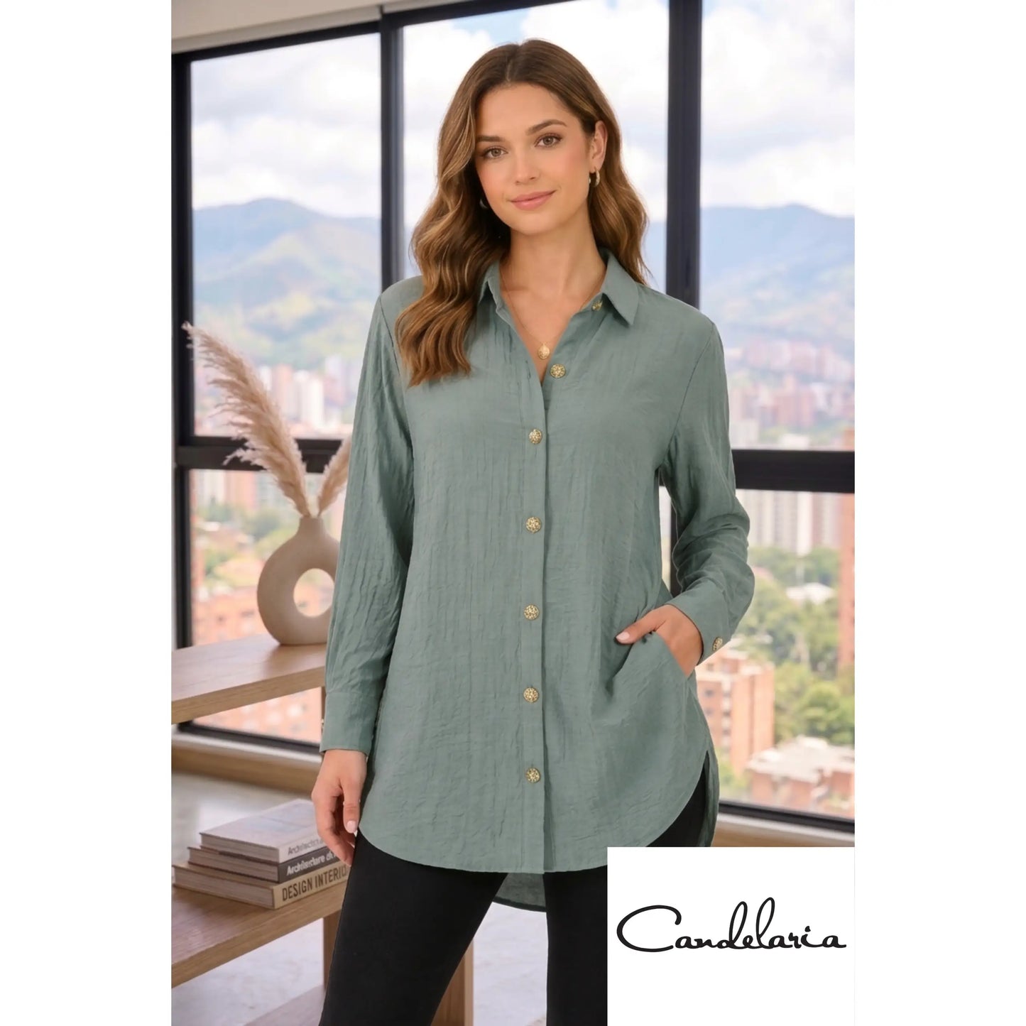 Blusa para mujer de oficina- Ref: 1196206-12