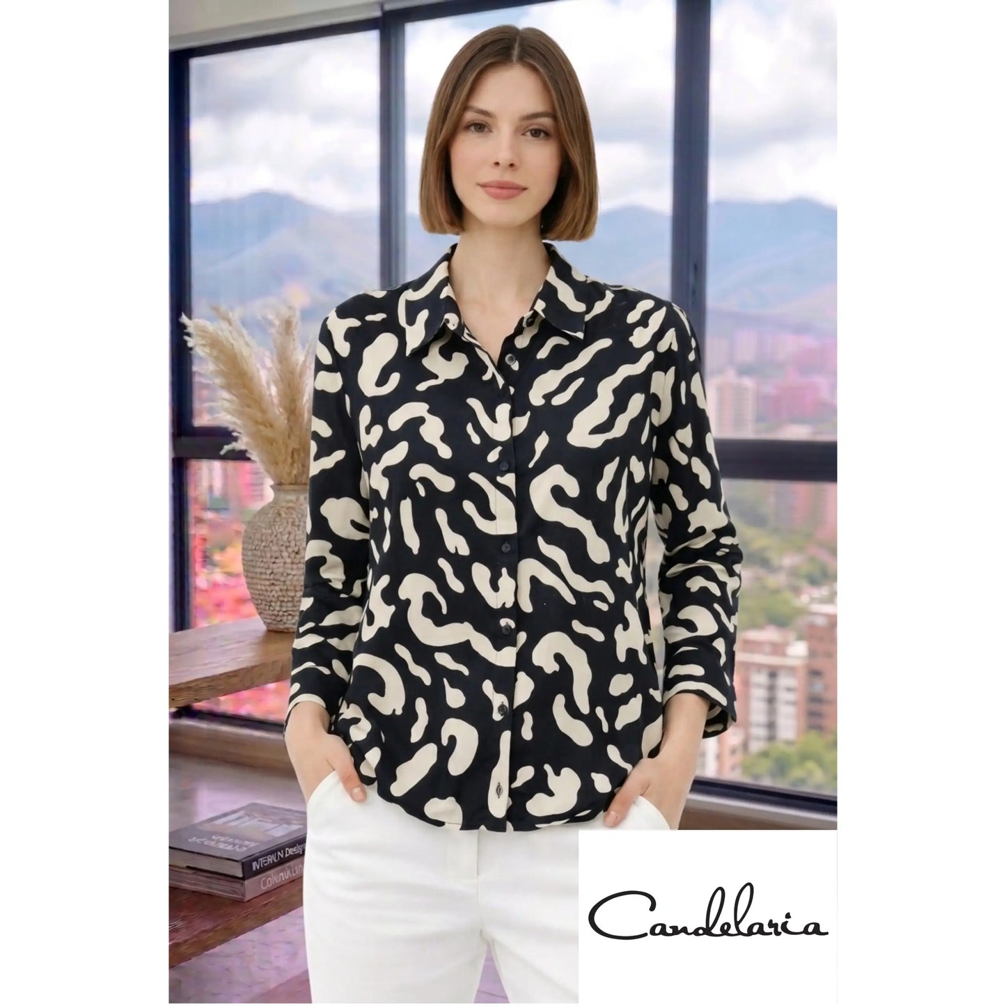 Blusa elegante estilo sofisticado - Ref: 21568JC-170
