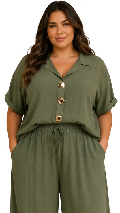 Blusa para clima cálido curvy - Ref: 1142688-100