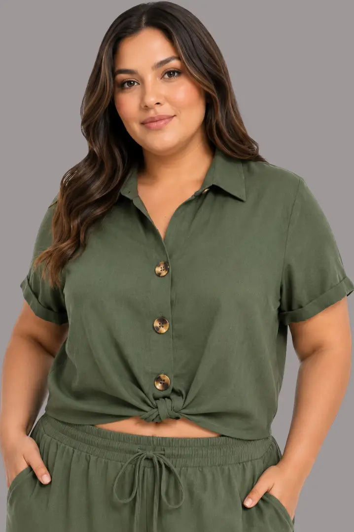 Blusa para clima cálido curvy - Ref: 1142688-100