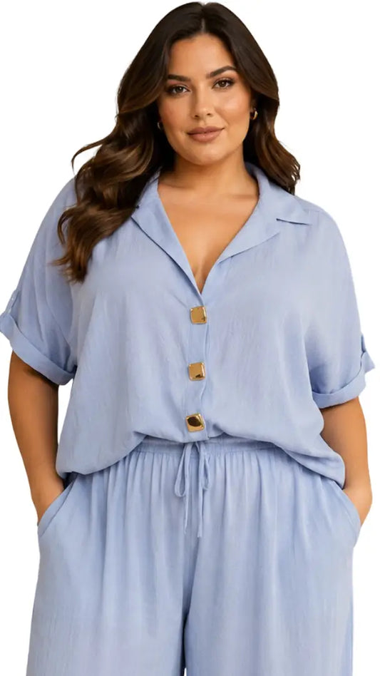 Blusa para clima cálido curvy - Ref: 1142688-100