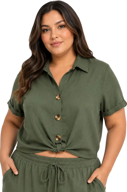Blusa para clima cálido curvy - Ref: 1142688-100
