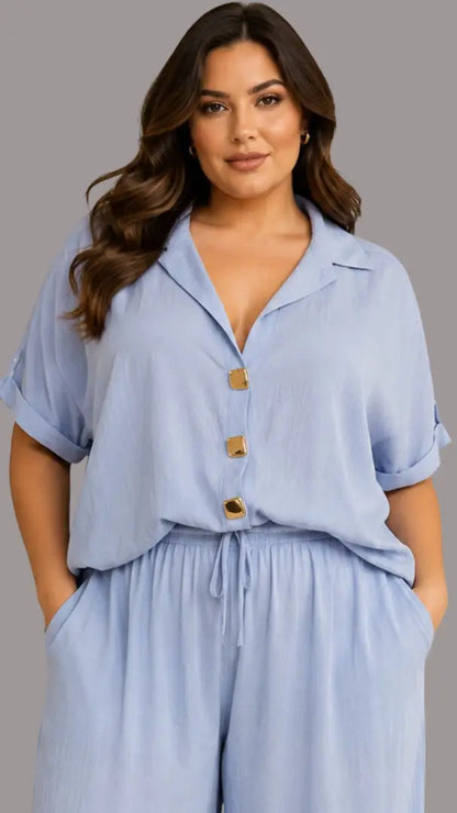 Blusa para clima cálido curvy - Ref: 1142688-100
