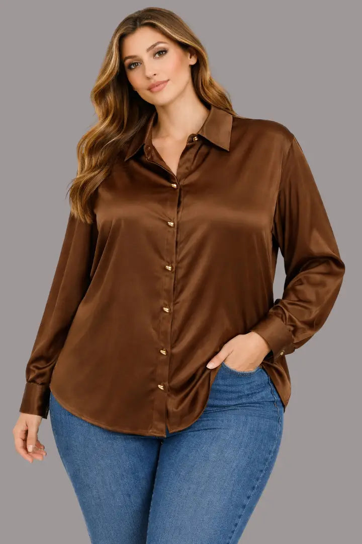 Blusa para oficina elegante - Ref: 6097X-180