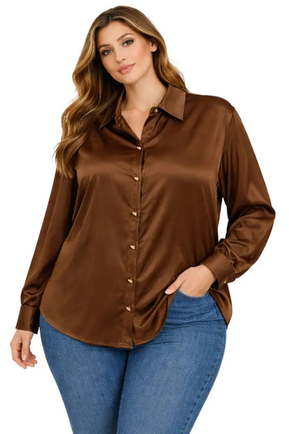 Blusa para oficina elegante - Ref: 6097X-180