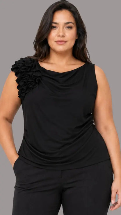 Blusa plus manga corta - Ref: 1142757-100