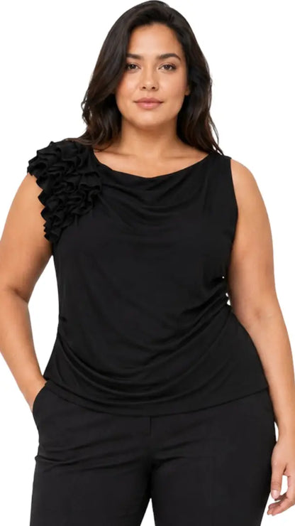 Blusa plus manga corta - Ref: 1142757-100