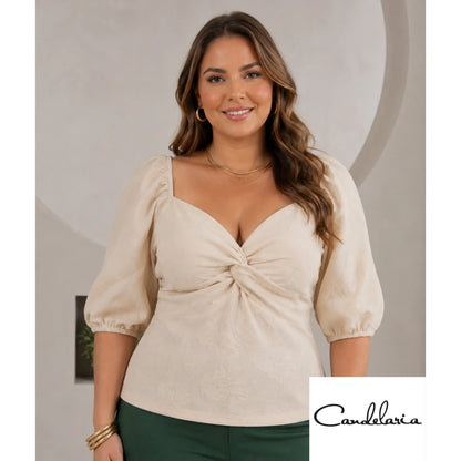 Blusa plus para eventos especiales - Ref: 1196291-110