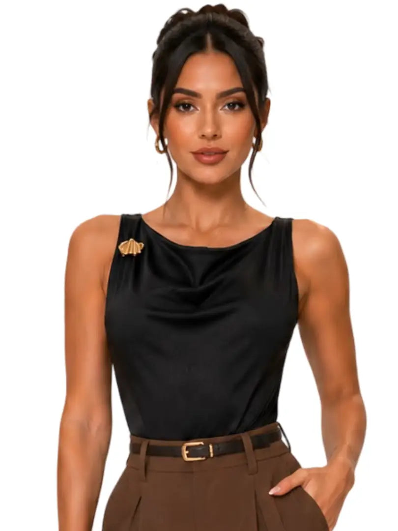 Blusa sin mangas ejecutiva - Ref: 11615049-100