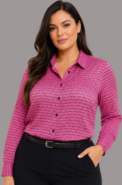 Blusa talla grande para el trabajo - Ref: 21121YC-175