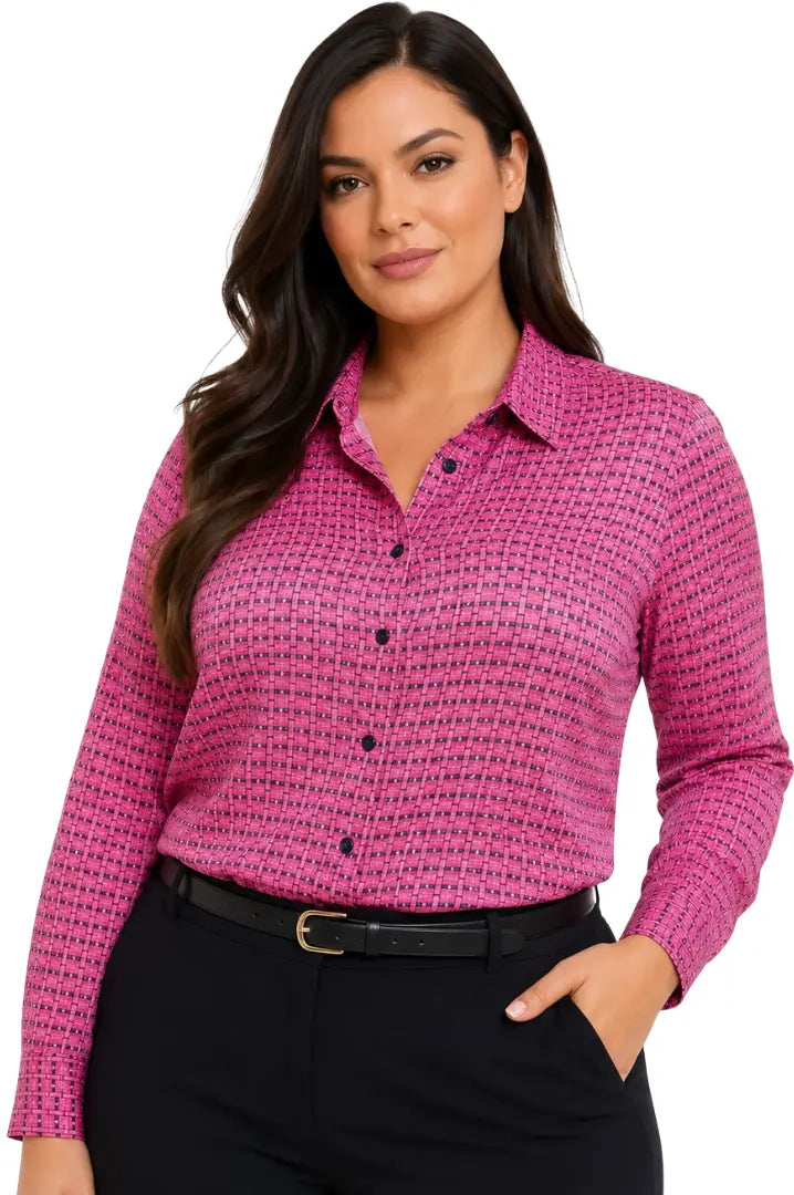 Blusa talla grande para el trabajo - Ref: 21121YC-175