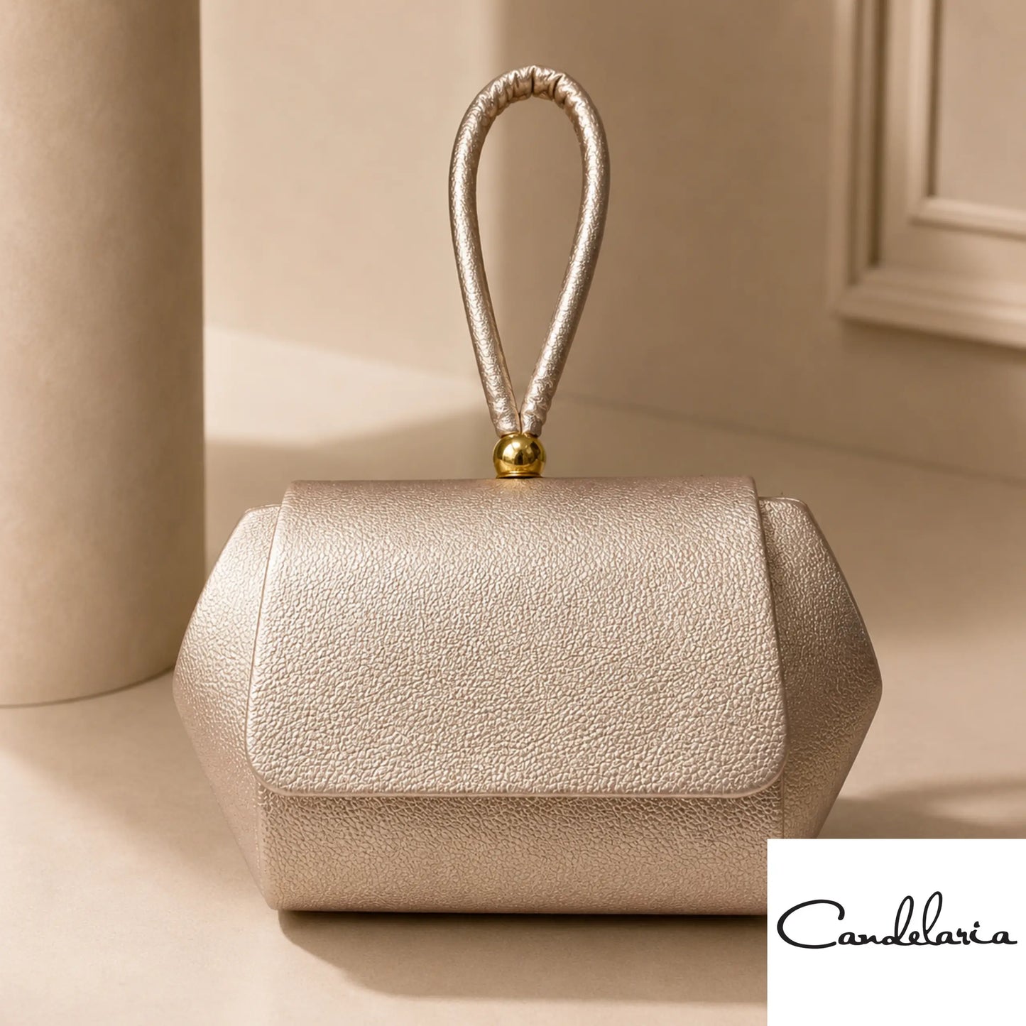 Bolso con manija circular para matrimonio - Plu: 7956