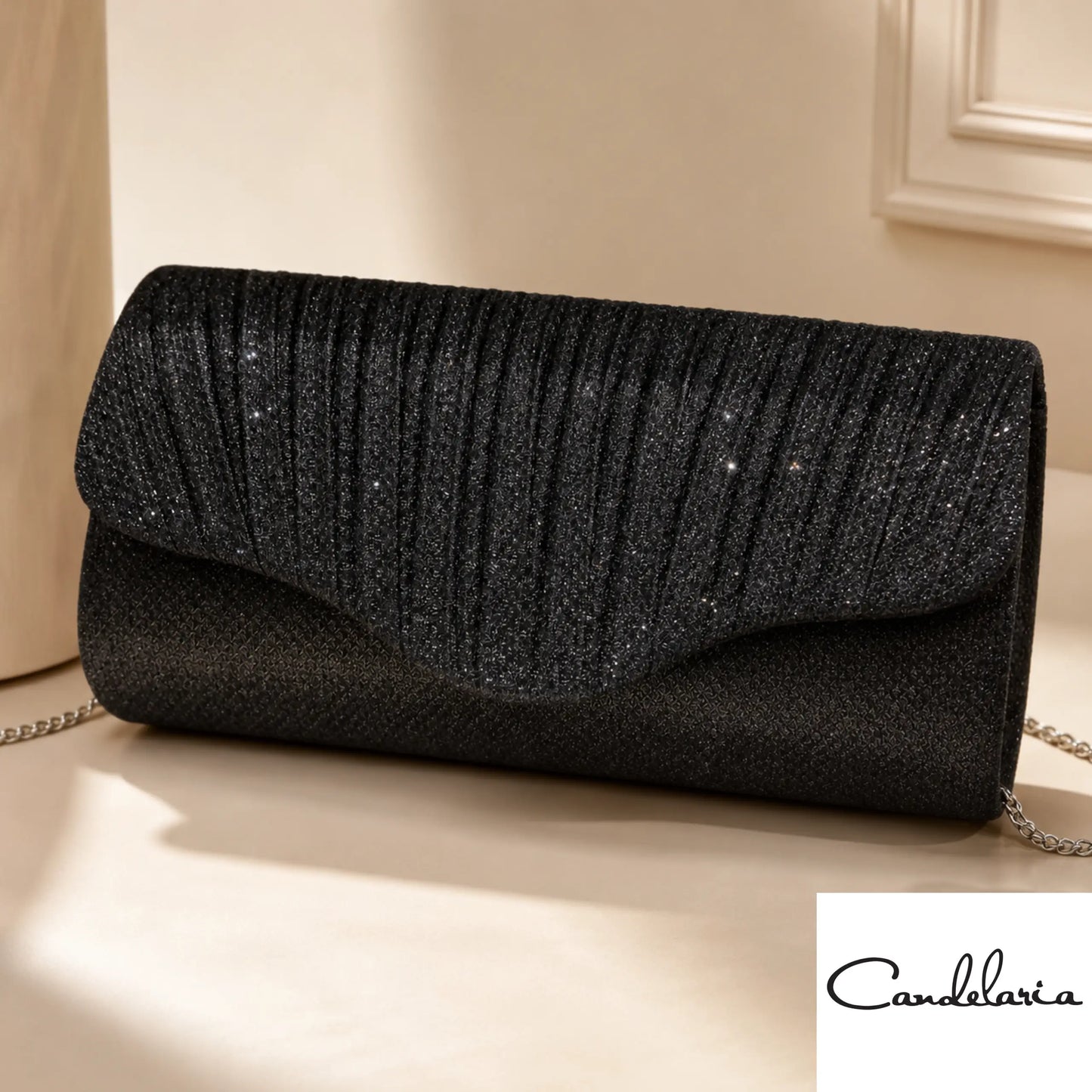 Bolso de mano con brillos para matrimonio - Plu: 701