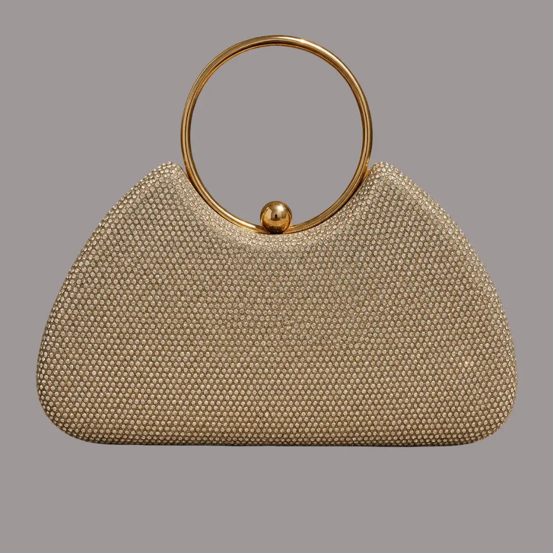 Bolso de mano con pedrería - Plu: 49352