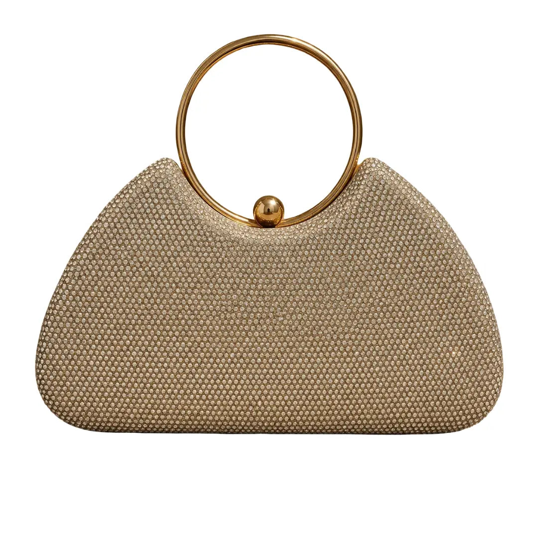 Bolso de mano con pedrería - Plu: 49352